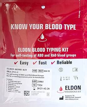 Right For Your Type 892165002155 Original Home Blood Typing Kit - New Package Improved Lancet 6 Kits