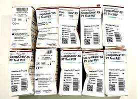Roche 10-2024 Coaguchek Xs Pt/inr Test 24 Box And Code Chip - 10/2024 Dented