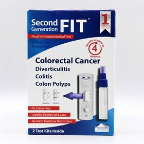 Second Generation Fit 091477 Colorectal Cancer Home Test Kit Exp 07/2027 2 Tests