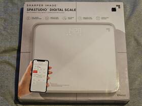 1015793 Sharper Image Spastudio Digital Scale Wi-fi Bluetooth Body Composition Bathroom