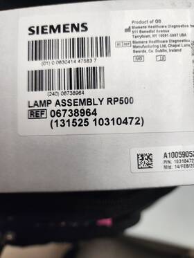 10310472 Siemens Rp500 Lamp Assembly New