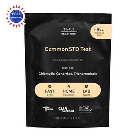 Simple Healthkit 086000915056 At Home Common Std Test Kit For Chlamydia Gonorrhea And Trichomoniasis