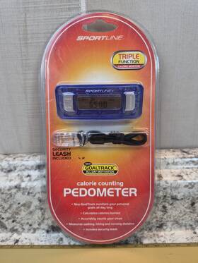 Sportline Sb4204bl Goaltrack Triple Function Calorie Counting Pedometer Blue New