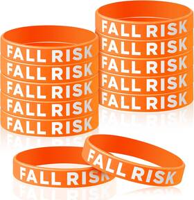 Sumind 445034013092 12 Pcs Fall Risk Bracelet Emergency Alert Wristband For Elderly Patient W