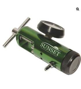 Cga-870 Sunset Res043 Oxygen Regulator Style Barbed Outlet 0-15 Lpm Lot Of 20
