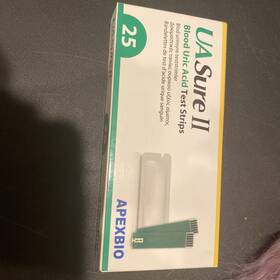Sure 713648766905 Ua Ii Blood Uric Acid Test Strips Refill 25 10/26