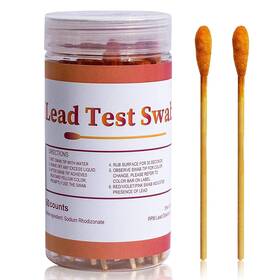 Taeing 744110650259 60 Rapid Home Testing Swabs Lead Test Swab Kit 30-second Results. Dip In Water