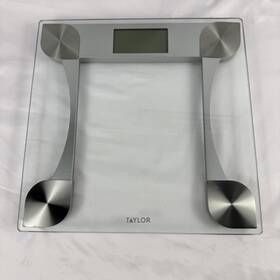 Taylor 7595/7595w 7595 7595w Digital Weight Tracking Bathroom Scale Clear Glass Lcd Display