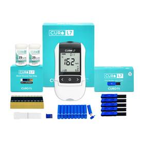 Curo-l75tg The Sommet Curo L7 Portable Cholesterol And Glucose Testing Kit Easy At-home Use Instant