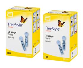 Therasense Tsz Fslancet 200 Freestyle Sterile Lancets 28 Gauge - 200 Ct 100 Count Pack Of 2