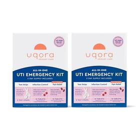 Uqora 850064928082 Uti Emergency Kit - Comes With 2 Urinary Tract Infection Test Strips 12