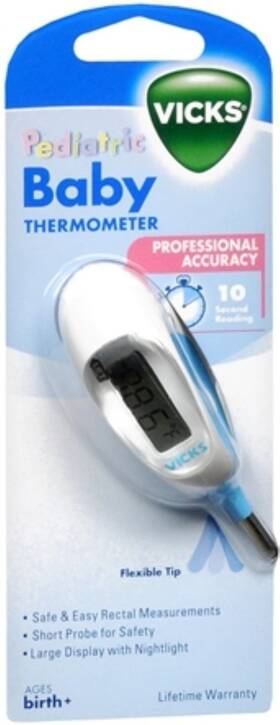 Vicks 328785509342 Baby Rectal Thermometer V934 1 Each Pack Of 12