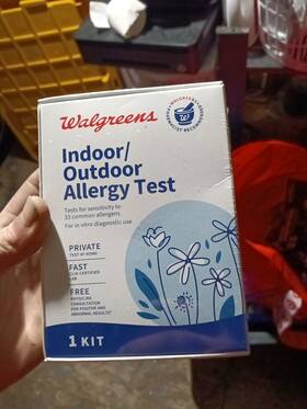 Walgreens 850024654518 Indoor/outdoor Allergy Test. 1 Kit Private Fast Shipping Exp 3-31-25