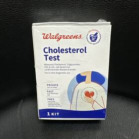Walgreens 850024654532 Cholesterol Test Private/ Fast/ Free - 1 Kit Exp 05/2025