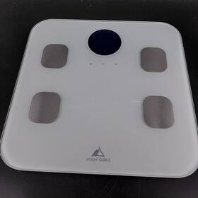 Weight Gurus 0382 Bluetooth Body Composition Scale Digital Bathroom White Works