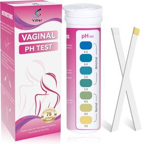 Yiffer 744759387684 75-count Vaginal Ph Test Strips At-home Feminine Wellness Kit For Monitoring B