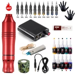 Tuffking Professional Tattoo Kit Rotary Machine Pen Inks Power Supply 10 Needle. Fixed Price $24.99.