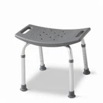 Medline Guardian Aluminum Adjustable Bath Chair Stool Bench Seat Backless Gray. Fixed Price $28.99.
