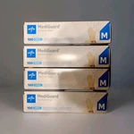4X Medline Mediguard Stretch Vinyl Powder-free Synthetic Gloves, Medium 100. Fixed Price $43.99.