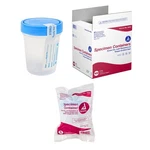 Dynarex Sterile Specimen Containers W/ Blue Lid & Label 4 Oz. 100?CT. Fixed Price $62.50.