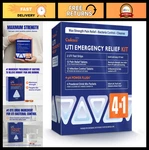 4-IN-1 Uti Relief Care Kit Test Strips, Pain Tablets & Ph Flush. Fixed Price $49.99.