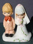 Bride Groom Figurine Wedding Cake Topper Vintage Porcelain Young Unmarked Cute -. Fixed Price $19.99.