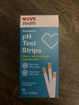 Cvs Ph Test 50 Strips Feminine Expiration Date 09/15/2026. Fixed Price $9.00.