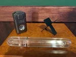 Cigar Travel Kit, Torch Lighter With V-cutter, Folding Stand & Tube. Fixed Price $27.98.