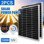 Pfctart 200W Solar Panel Pv 100W Monocrystalline Home Rv Roof Shed Back-up Power. Fixed Price $149.99.