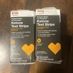 2 Boxes Health Ketone Test Strips, 50 Ct Is Damaged Items Are Unopened. Fixed Price $16.00.