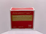 Accu-answer Isaw Hemoglobin Test Strips HB01 50CT Exp 2027 Ce Ivd. Fixed Price $28.00.