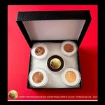 2009-P Set W/gold-plated Professional Life Cent In Capsule & Deluxe Gift Box. Fixed Price $34.80.
