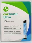 One Touch Ultra Blood Glucose Test Strips 100 Count New Expiration 06/30/2026. Fixed Price $24.99.