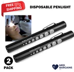 Disposable Penlight With Pupil Gauge Medical First Aid Diagnostic - 2PC. Fixed Price $5.95.