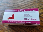 Testwell Choice 16 Sterile Safety Lancets 21G 1.8MM 3 Boxes New And Sealed. Fixed Price $40.00.
