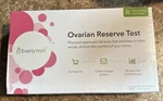 Everlywell Ovarian Reserve Test At-home Collection Kit. Fixed Price $22.00.