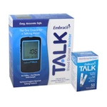 Omnis Health Embrace No-code Talking Meter With 50 Test Strips. Fixed Price $29.99.