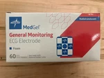 Medline Ecg Radiotranslucent Foam Electrode MDSM611803R BOX/60 Ex. 2/10/27. Fixed Price $19.99.