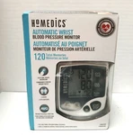 Homedics Automatic Wrist Blood Pressure Monitor Users, 120 Stored Readings. Fixed Price $49.99.