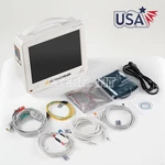 12-INCH Patient Vital Signs Monitor Multi-parameter ECG/NIBP/TEMP/RESP/SPO2/PR. Fixed Price $342.00.