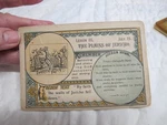 Vtg The Plains Of Jericho Lesson Iii Hymn Card 1883 American Baptist. Fixed Price $9.99.