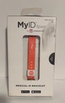 My Id Sport Medical Bracelet Salmon White Trim By Endevr Xs 6.1" Waterproof. Fixed Price $12.99.