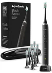 Aquasonic Black Series Electric Toothbrush Ultra Whitening 8 Heads Travel Case. Fixed Price $52.91.