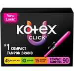 Tampons Regular Super Unscented 90 Count Kotex Click Compact Multipack. Fixed Price $51.99.