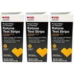 Cvs Ketocare Reagent Urinalysis Test Strips, 50 Count Each Lot Of 3. Fixed Price $18.99.