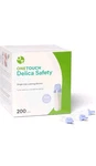 One Touch Delica Safety Single Use Lancing Devices. 200 Per Box 4/29. Fixed Price $40.00.