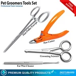 Pet Grooming Kit Dog Cat Paw Cutter Fur Cutting Scissors Ear Wax Removal. Fixed Price $22.41.
