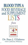 Blood Type Food Beverage And Supplemental List Book Peter J D'adamo Dadamo. Fixed Price $8.40.