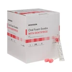 Mckesson Oral Swab Stick Pink Foam Tip Dentifrice 4833 Box Of 250. Fixed Price $40.45.