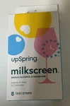 Upspring Milkscreen Test Strips-detect Alcohol Breast 8 STRIPS04/25. Fixed Price $13.99.